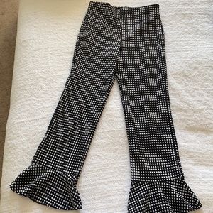 Black and white checkered pants